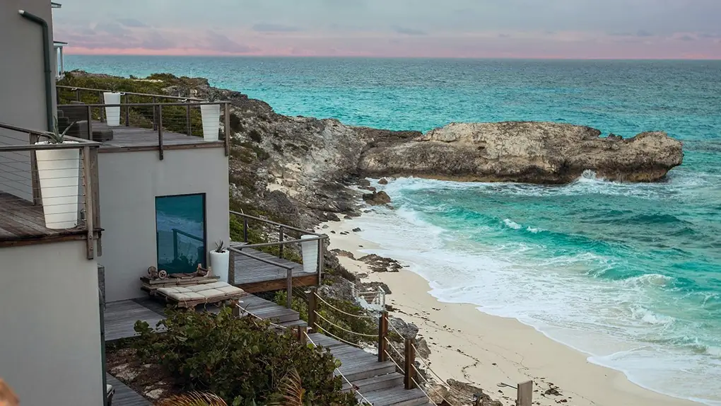 Coastal home overlooking the ocean